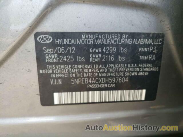 HYUNDAI SONATA GLS, 5NPEB4ACXDH597604