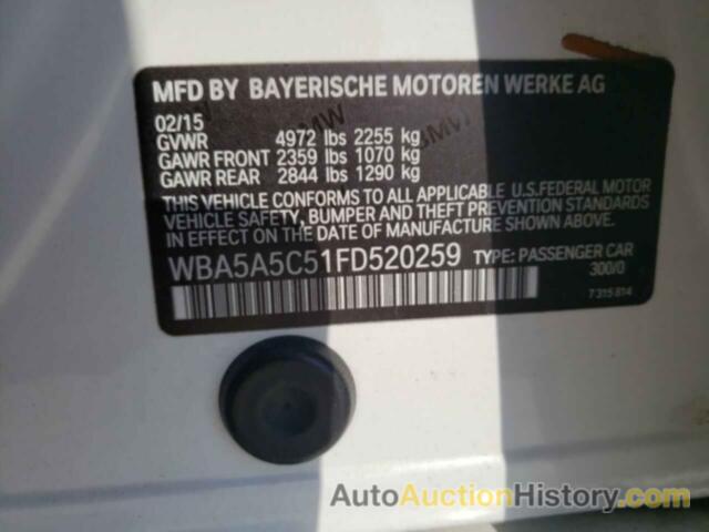 BMW 5 SERIES I, WBA5A5C51FD520259