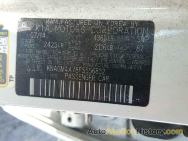 KIA OPTIMA LX, KNAGM4A78F5556832