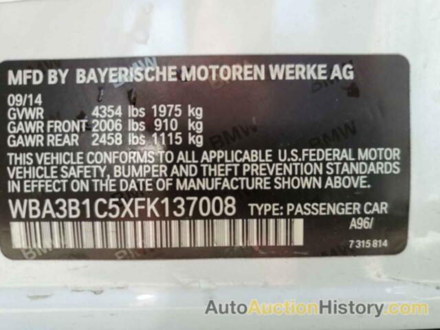 BMW 3 SERIES I, WBA3B1C5XFK137008