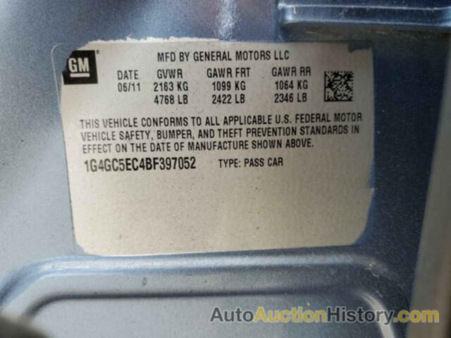 BUICK LACROSSE CXL, 1G4GC5EC4BF397052