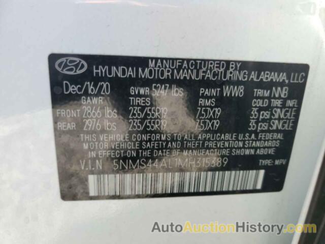 HYUNDAI SANTA FE LIMITED, 5NMS44AL1MH315389