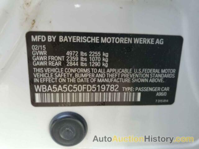 BMW 5 SERIES I, WBA5A5C50FD519782