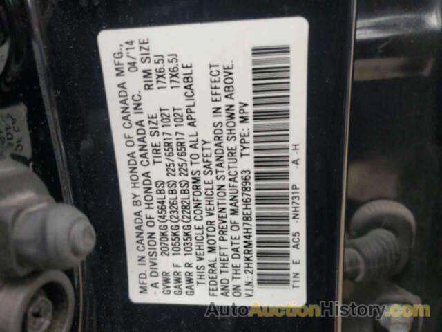 HONDA CRV EXL, 2HKRM4H78EH678963