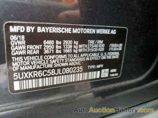 BMW X5 XDRIVE50I, 5UXKR6C58JL080235