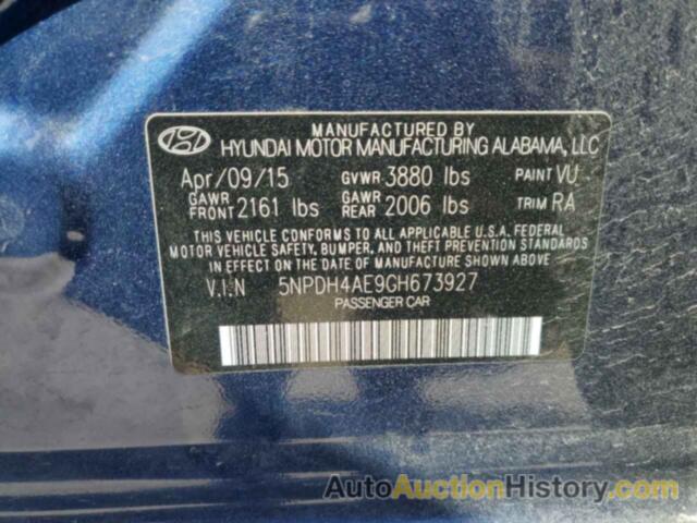 HYUNDAI ELANTRA SE, 5NPDH4AE9GH673927