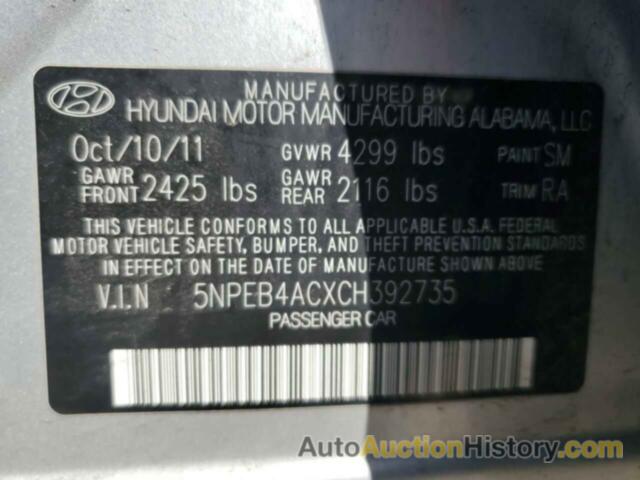 HYUNDAI SONATA GLS, 5NPEB4ACXCH392735