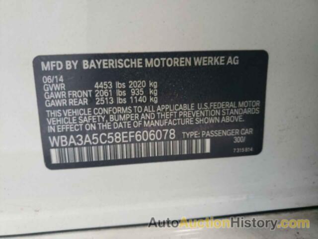 BMW 3 SERIES I, WBA3A5C58EF606078