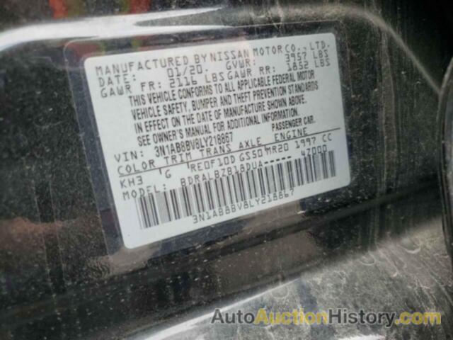 NISSAN SENTRA S, 3N1AB8BV8LY218867