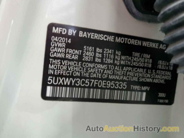 BMW X3 XDRIVE28D, 5UXWY3C57F0E95335
