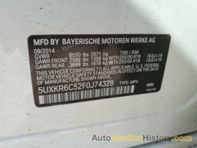 BMW X5 XDRIVE50I, 5UXKR6C52F0J74328