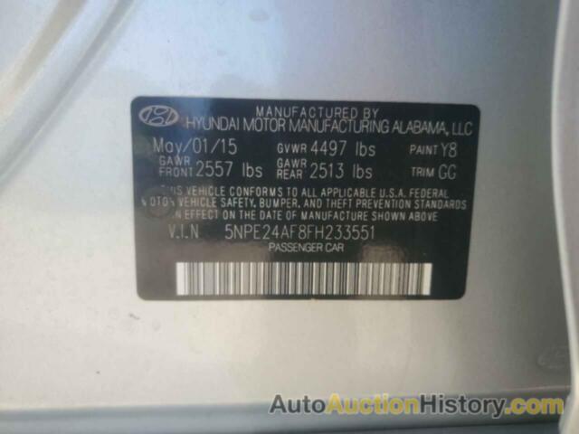 HYUNDAI SONATA SE, 5NPE24AF8FH233551