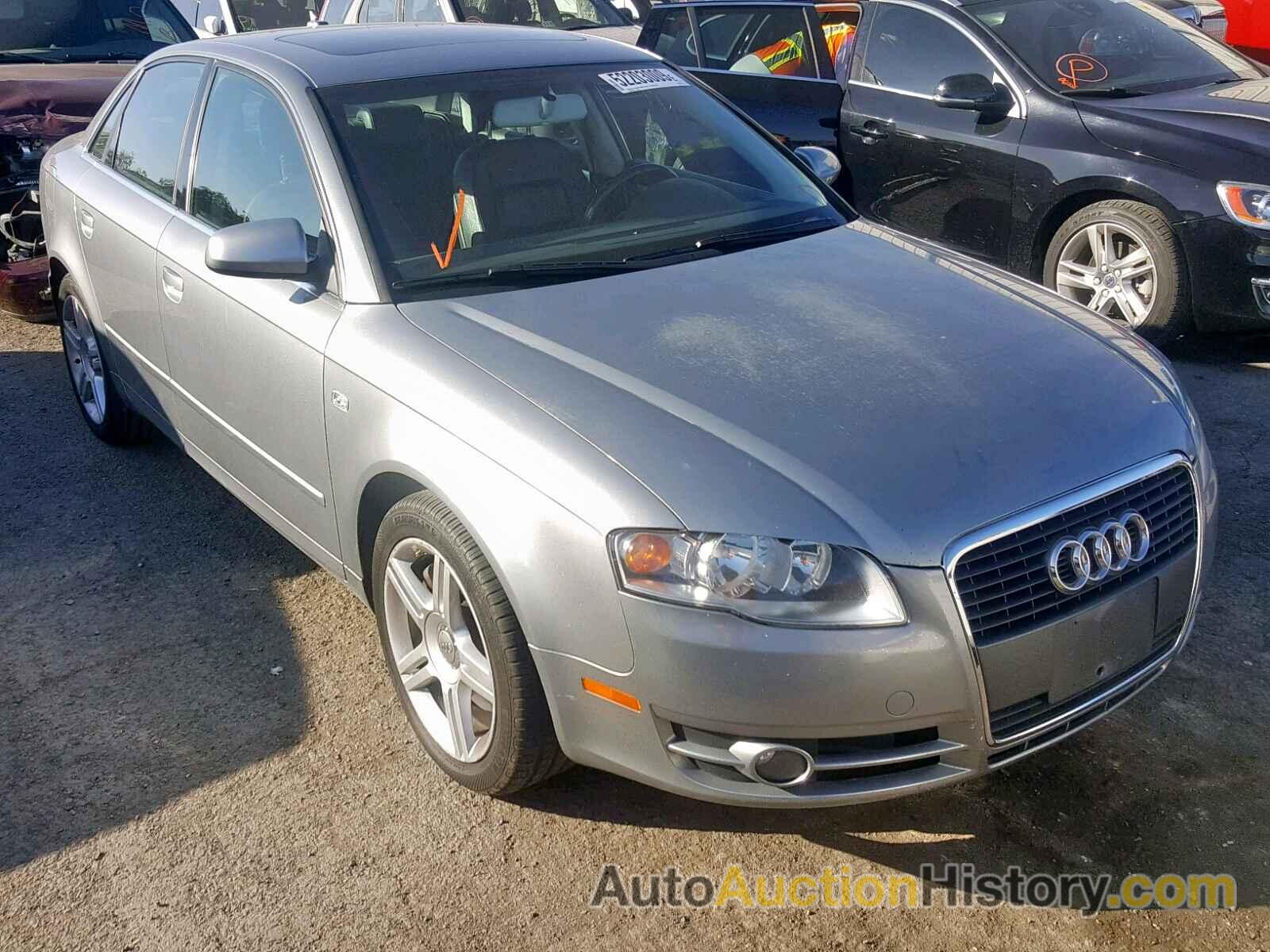 2007 AUDI A4 2 2, WAUAF78E67A142446