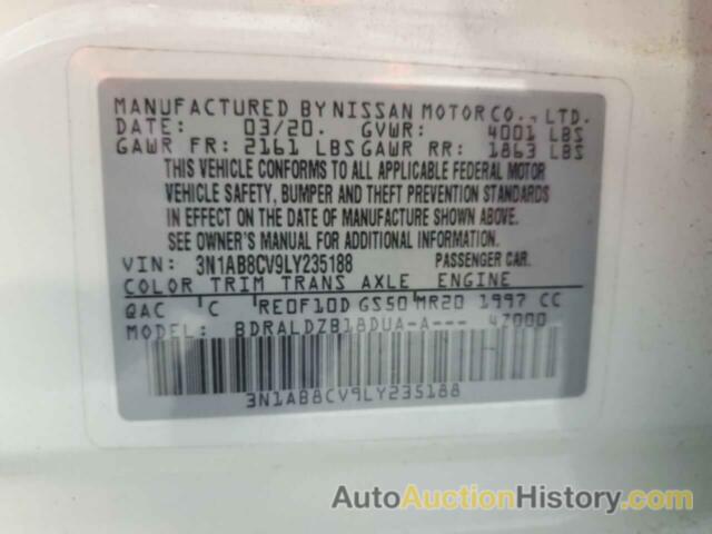 NISSAN SENTRA SV, 3N1AB8CV9LY235188