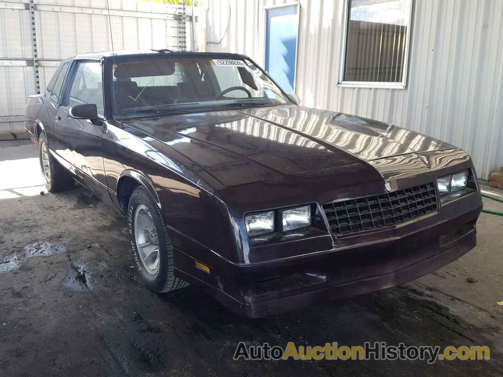 1987 CHEVROLET MONTE CARLO, 1G1GZ11G4HR118865