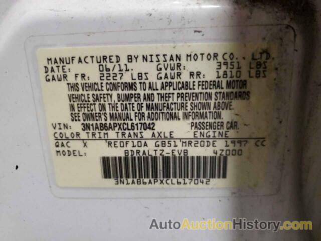 NISSAN SENTRA 2.0, 3N1AB6APXCL617042