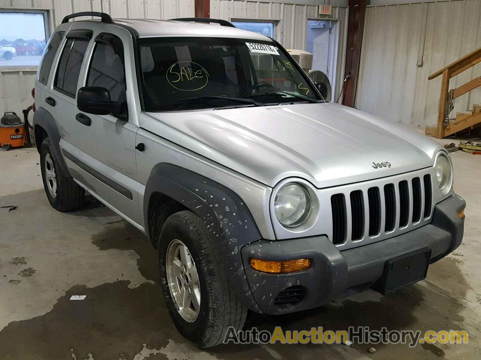 2003 JEEP LIBERTY SPORT, 1J4GL48K83W639693