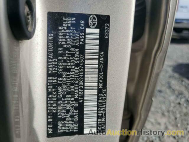 TOYOTA CAMRY LE, 4T1BF30K24U574507