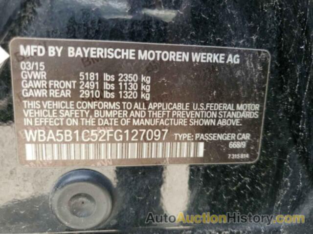 BMW 5 SERIES I, WBA5B1C52FG127097