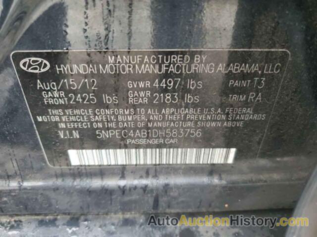 HYUNDAI SONATA SE, 5NPEC4AB1DH583756