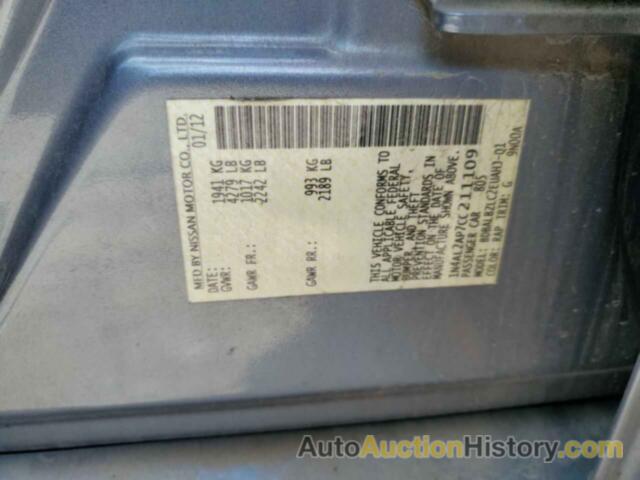 NISSAN ALTIMA BASE, 1N4AL2AP7CC211109