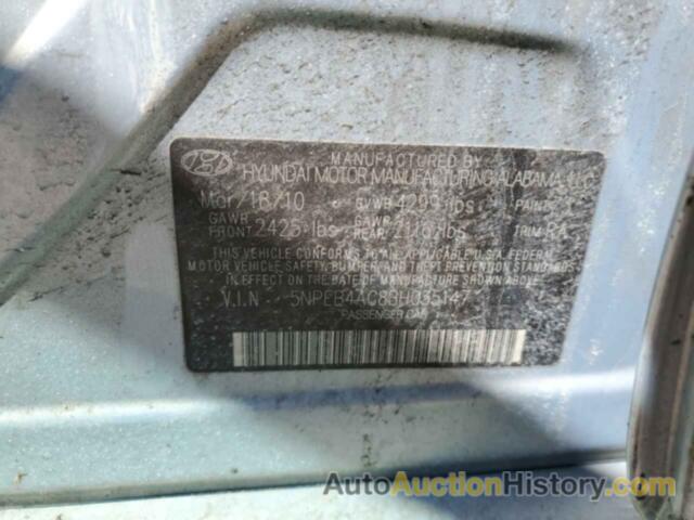 HYUNDAI SONATA GLS, 5NPEB4AC8BH035147