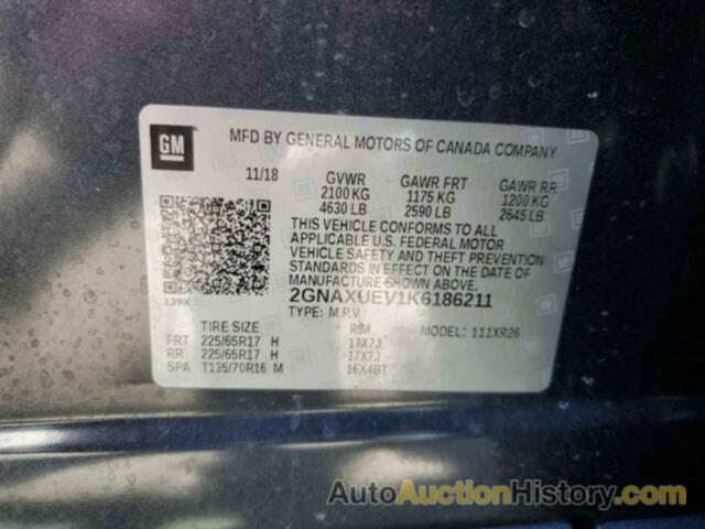 CHEVROLET EQUINOX LT, 2GNAXUEV1K6186211