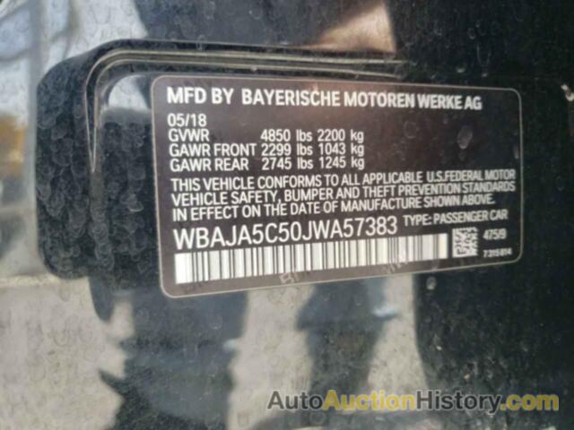BMW 5 SERIES I, WBAJA5C50JWA57383