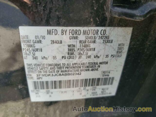 FORD EDGE SEL, 2FMDK3JC8ABB02342