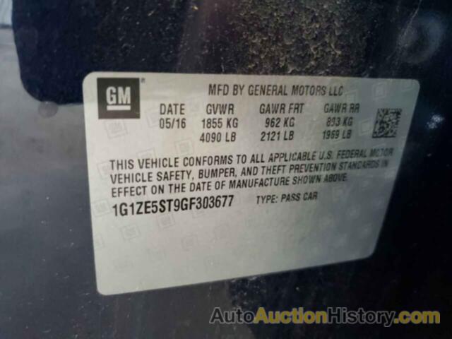 CHEVROLET MALIBU LT, 1G1ZE5ST9GF303677