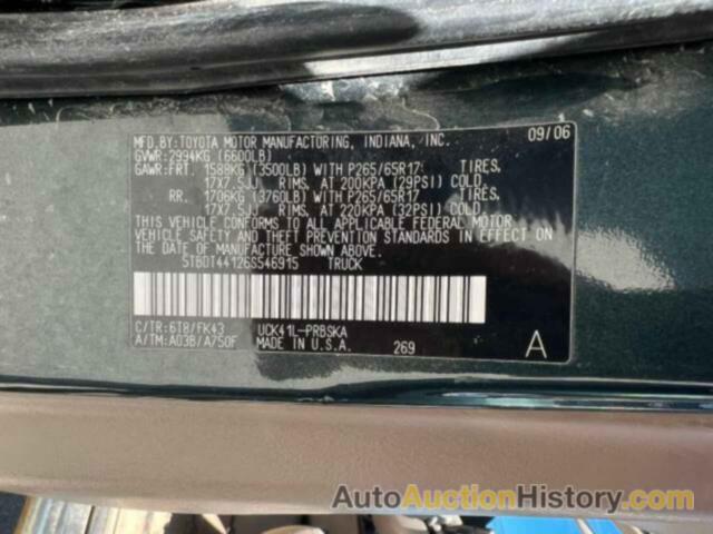 TOYOTA TUNDRA DOUBLE CAB SR5, 5TBDT44126S546915