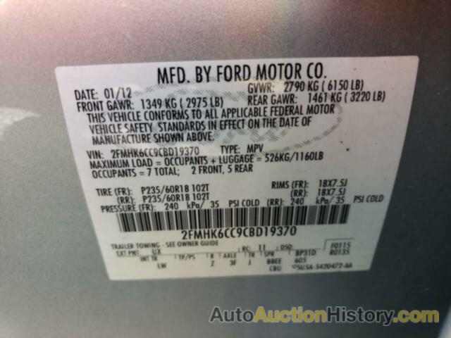 FORD FLEX SEL, 2FMHK6CC9CBD19370