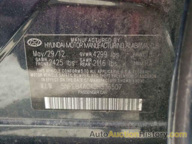 HYUNDAI SONATA GLS, 5NPEB4AC4DH536507