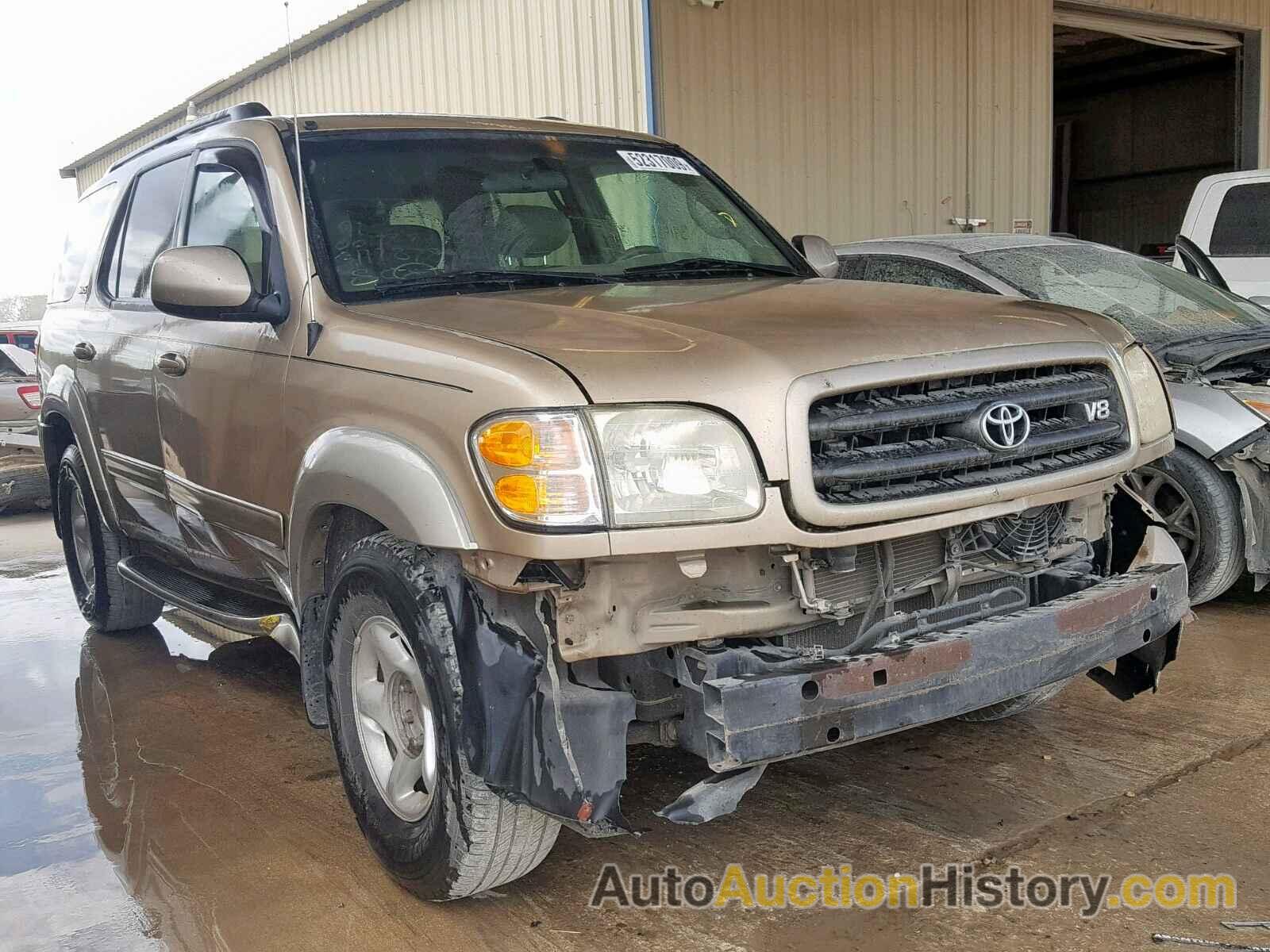 2002 TOYOTA SEQUOIA SR SR5, 5TDZT34A92S112878