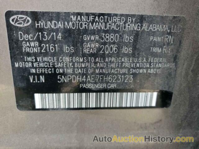 HYUNDAI ELANTRA SE, 5NPDH4AE7FH623123