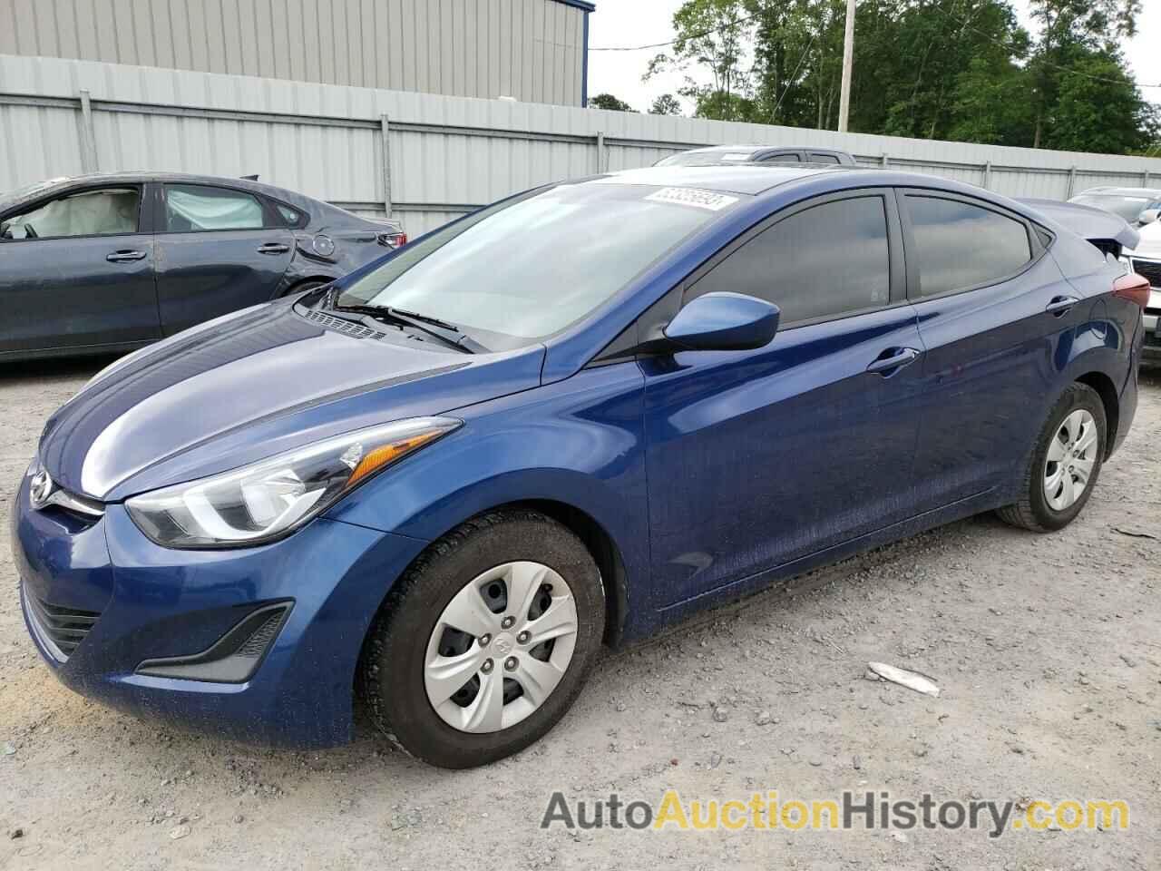 2016 HYUNDAI ELANTRA SE, 5NPDH4AE2GH769379