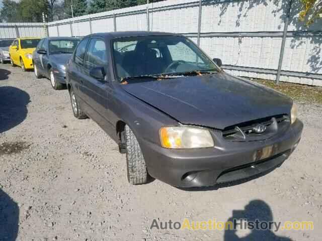 2001 HYUNDAI ACCENT GS, KMHCG35C01U089815