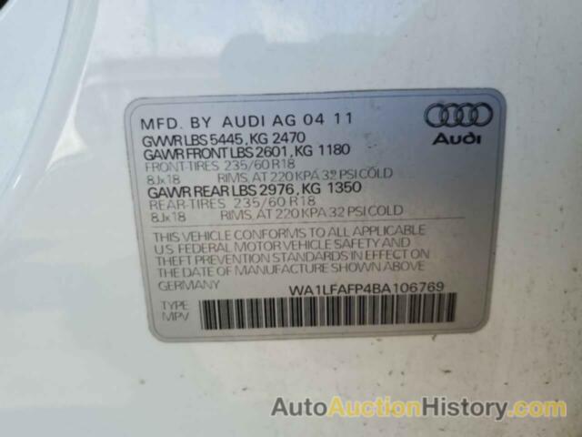 AUDI Q5 PREMIUM PLUS, WA1LFAFP4BA106769