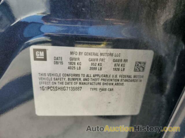 CHEVROLET CRUZE LS, 1G1PC5SH8G7135887