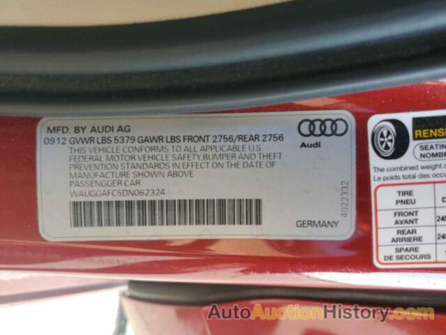 AUDI A6 PREMIUM PLUS, WAUGGAFC5DN062324