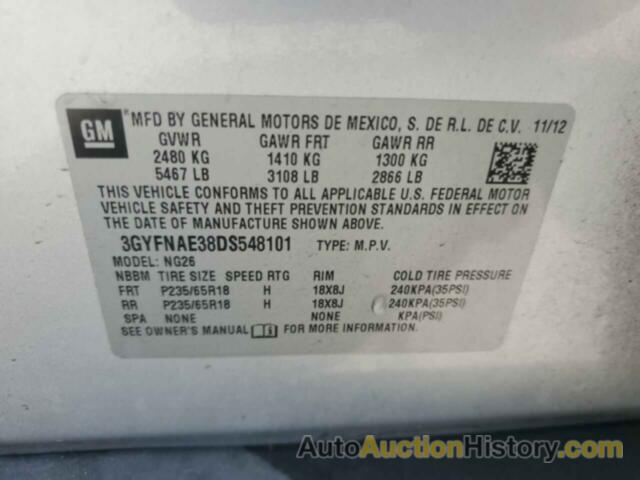 CADILLAC SRX, 3GYFNAE38DS548101