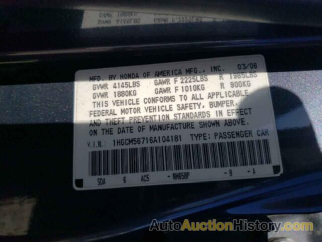 HONDA ACCORD EX, 1HGCM56716A104181