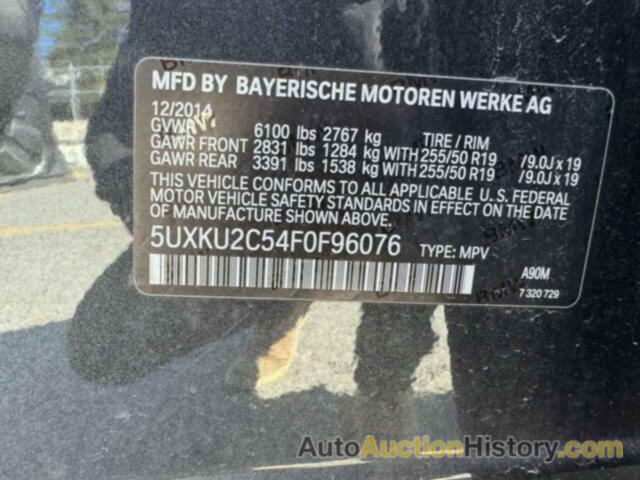 BMW X6 XDRIVE35I, 5UXKU2C54F0F96076