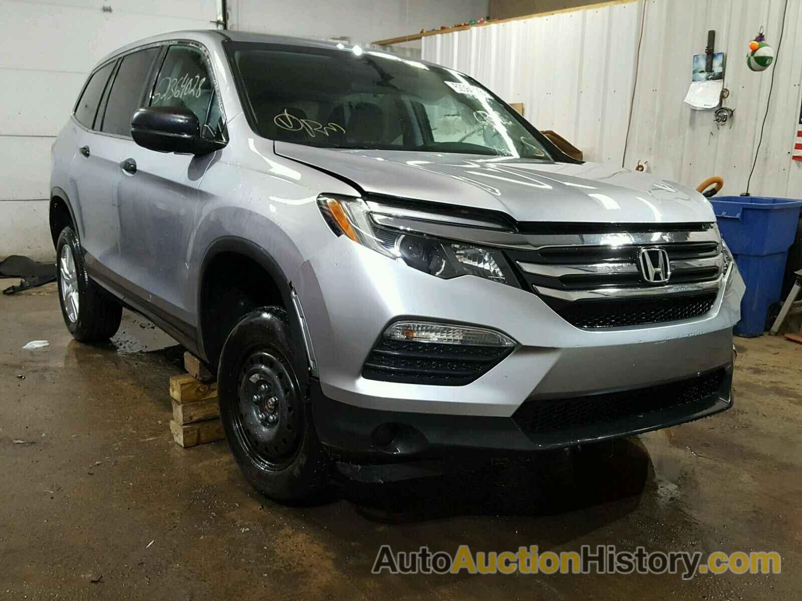 2016 HONDA PILOT LX, 5FNYF6H12GB072251