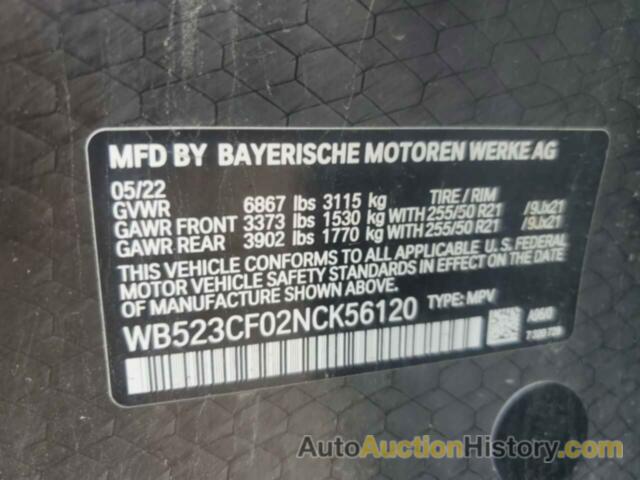 BMW IX XDRIVE5 XDRIVE50, WB523CF02NCK56120