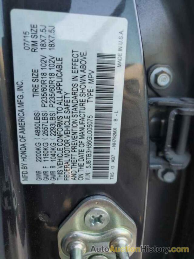 ACURA RDX TECHNOLOGY, 5J8TB3H56GL005075