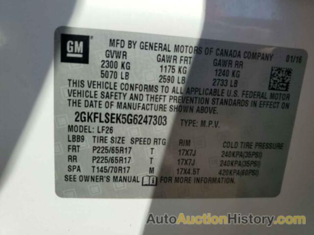 GMC TERRAIN SLE, 2GKFLSEK5G6247303