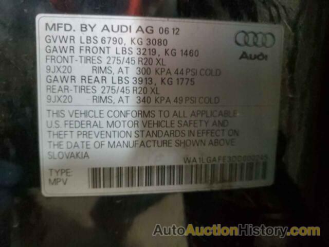 AUDI Q7 PREMIUM PLUS, WA1LGAFE3DD000245