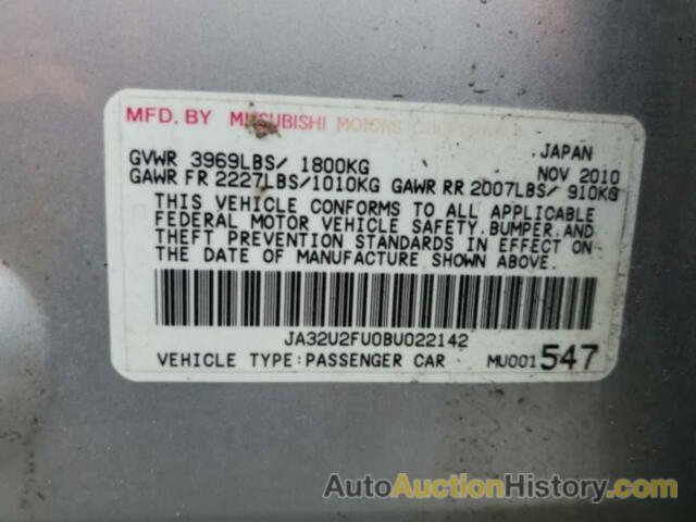 MITSUBISHI LANCER ES/ES SPORT, JA32U2FU0BU022142