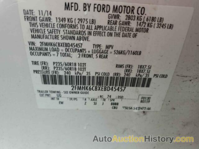 FORD FLEX SEL, 2FMHK6C8XEBD45457